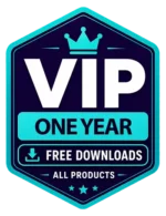 One Year VIP Logo