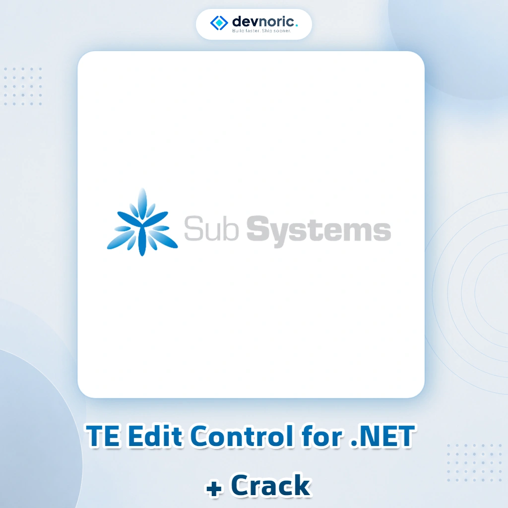 SubSystems TE Edit Control for .NET SubSystems TE Edit Control v32.0 for .NET - Professional Text and Document Editing - Image 1